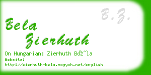 bela zierhuth business card